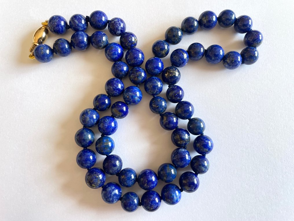 Sin precio de reserva - Collar 18 Kilates (750) Oro - Lapislázuli #3.2
