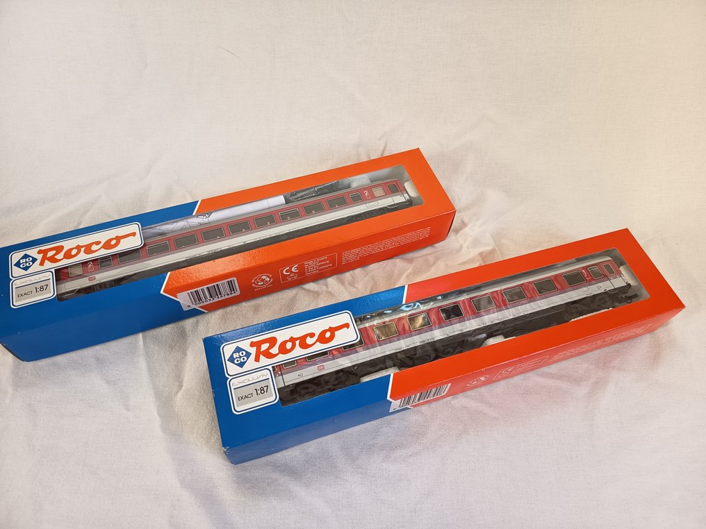 Roco H0轨 - 44790/44785 - 模型火车客运车厢 (2) - 2辆客运列车车厢，一等和二等 - DB #1.0