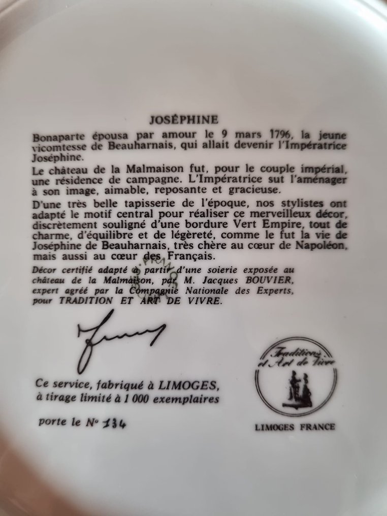 Jacques BOUVIER Limoges - 12人用餐桌用具 (29) - Joséphine - 瓷 #3.2