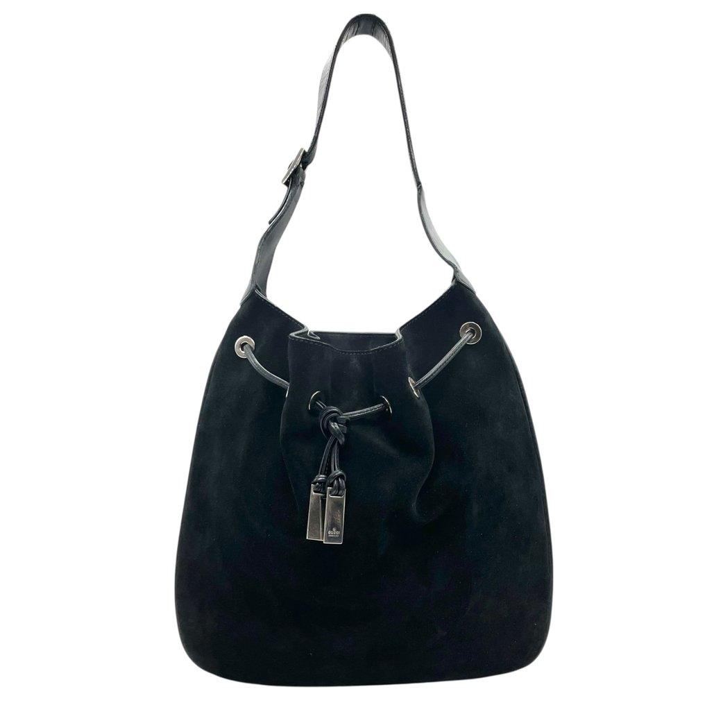 Gucci - GG Velour Drawstring Shoulder Bag One-Shoulder Vintage Design - 挎包 #1.0