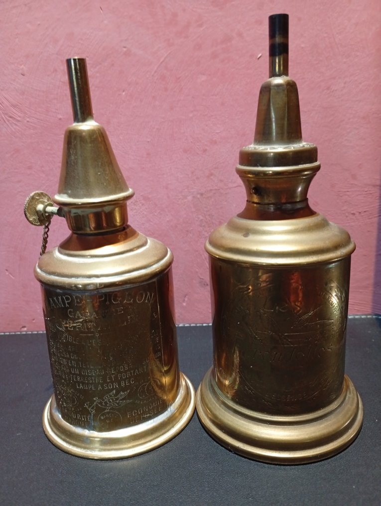 pigeon - Lamp (2) - Brass, Bronze - Oil lamps #1.0