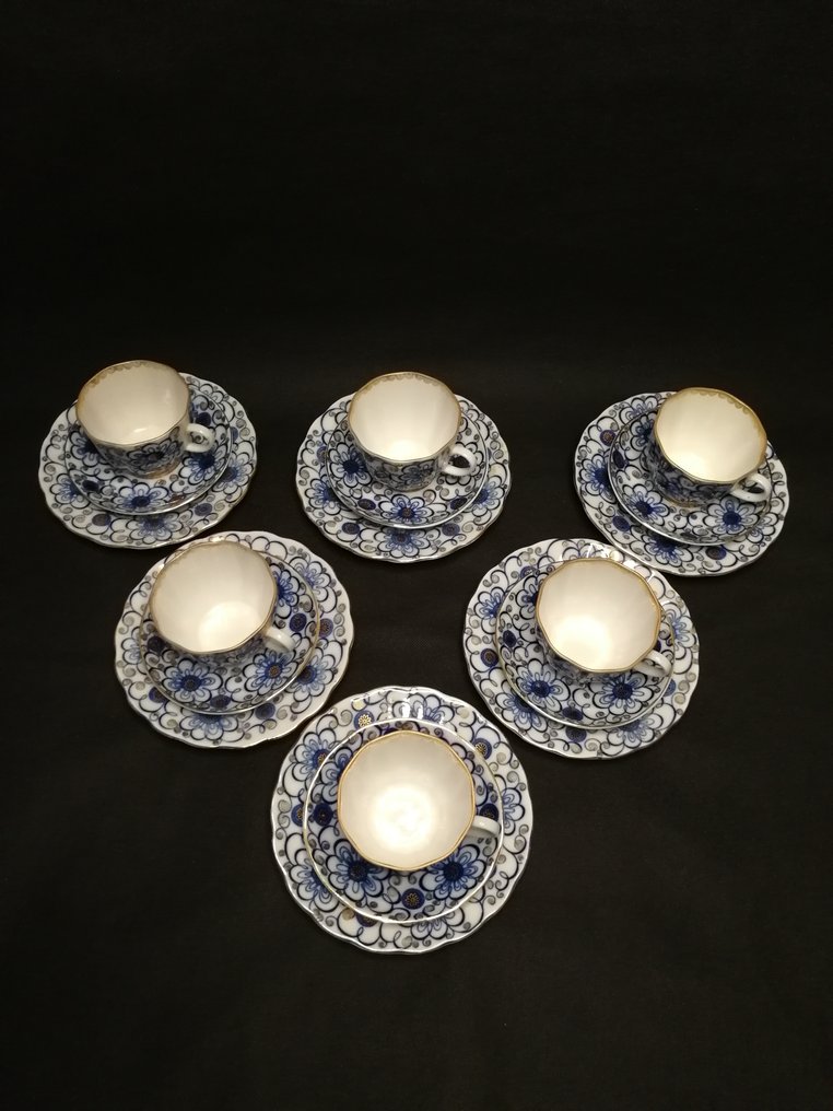 Lomonosov Imperial Porcelain Factory - Φλιτζάνι (18) - Cobalt Winding Twig - Πορσελάνη #1.0