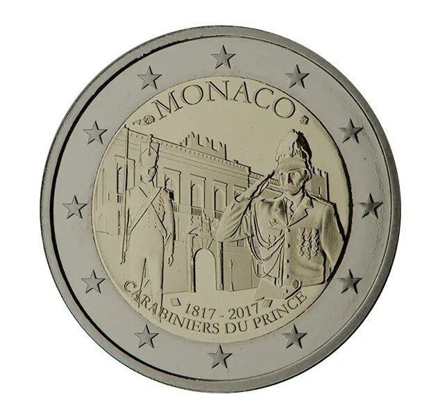 摩纳哥. 2 Euro 2017 "Carabiniers" Proof #1.0