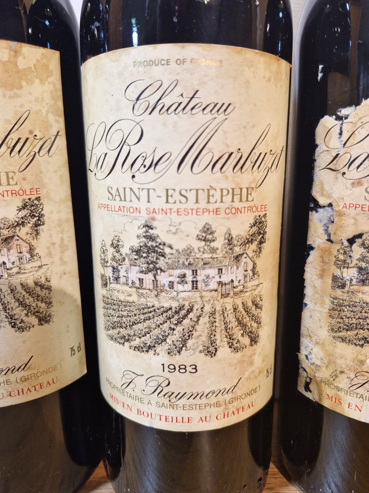 1983 Château La Rose Marbuzet - Saint-Estèphe - 4 Bottles (0.75L) #1.0
