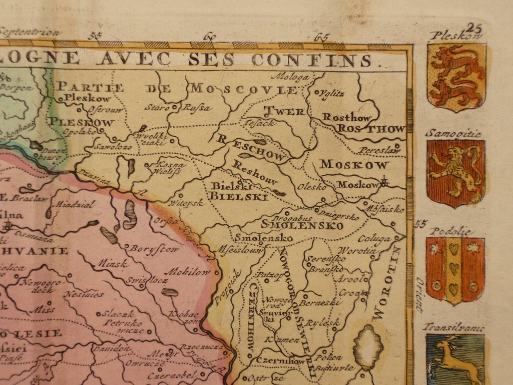 Europa - Polonia; J. Ratelband - Le Royaume de Pologne avec ses Confins - 1701-1720 #3.2