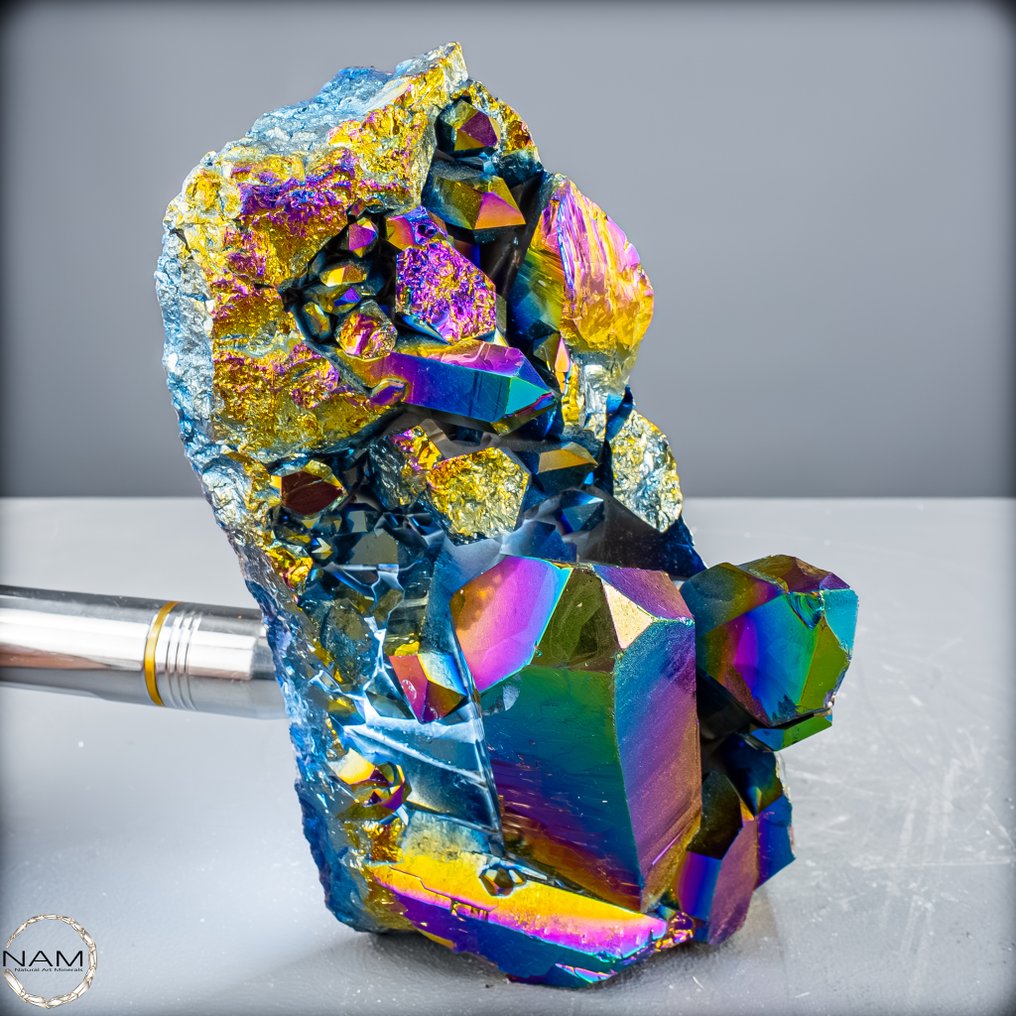 稀有而美丽的Aura紫水晶 晶洞- 1555.34 g #1.0