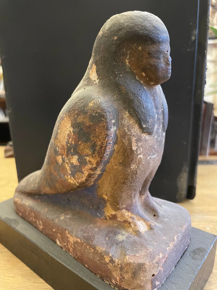 古埃及，希臘羅馬時期 木 Funerary model, Ba-Bird（非常非常罕见） - 18 cm #1.0