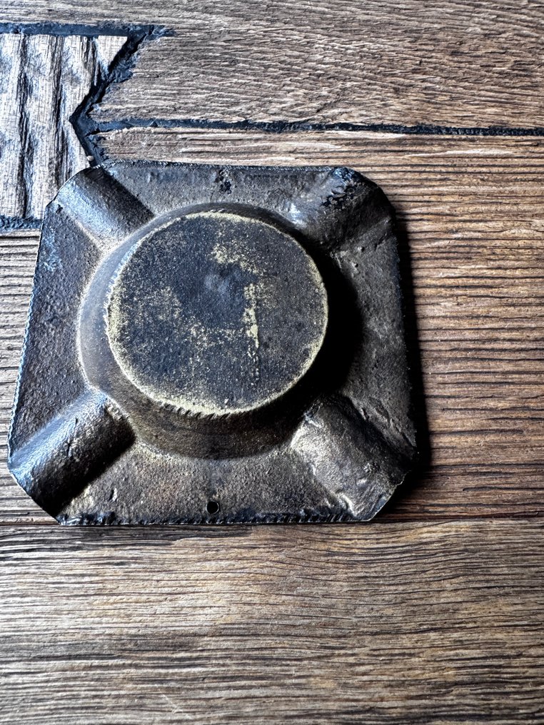 1800(c) 32ºAncient Accepted Scottish Rite of Freemasonry Ashtray - Askebeger - Forgylt messing - Den Doble Hode Ørn #3.2