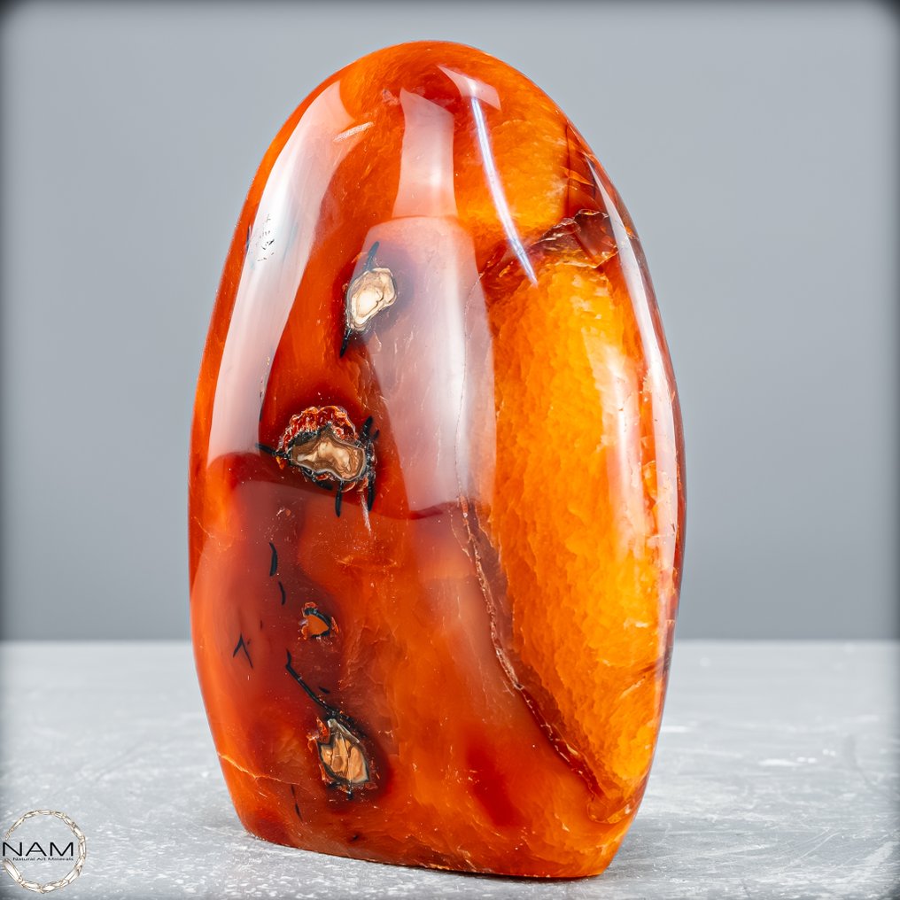 Beautiful natural agate and carnelian Freeform, Brazil- 655.18 g #4.3