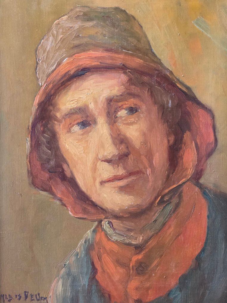 Albert Isidore De Vos (1868-1950) - Garnalenvisser #1.0