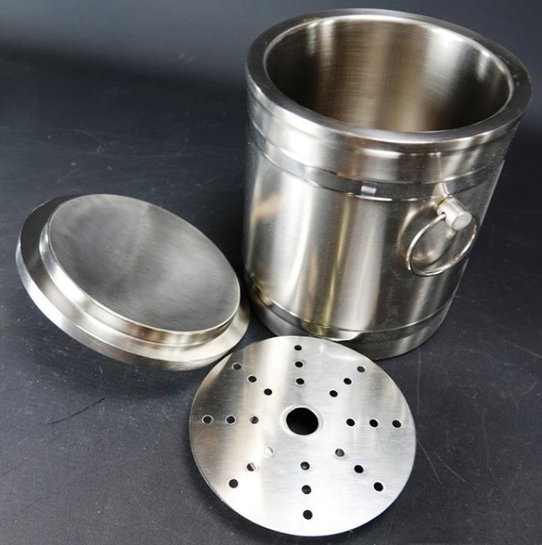 Roestvrij stalen 3-delige IJsblokjesemmer . - Ishink - Stål #2.1