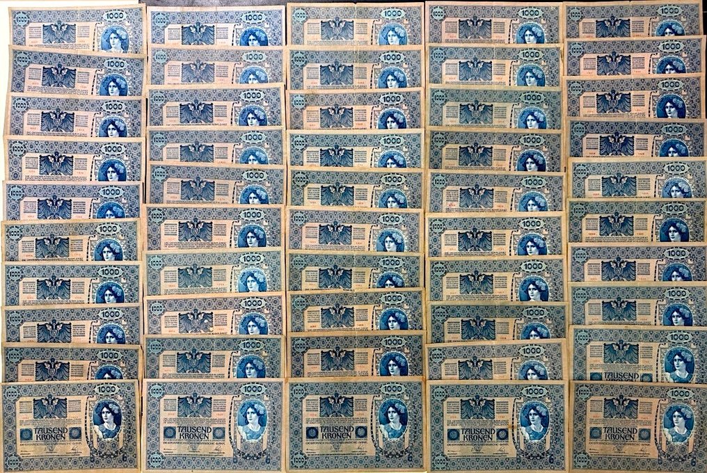 Αυστρία. - 90 x 1000 Kronen ND (1919 - old date 1902) - Pick 59  (χωρίς τιμή ασφαλείας) #2.1