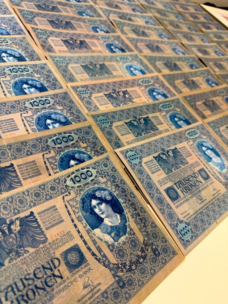 Αυστρία. - 90 x 1000 Kronen ND (1919 - old date 1902) - Pick 59  (χωρίς τιμή ασφαλείας) #3.2