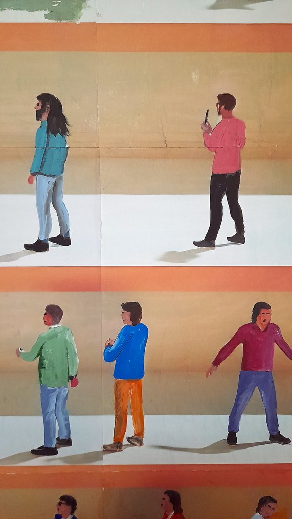 Giorgio Stocco - People walking 62- opera unica #4.3