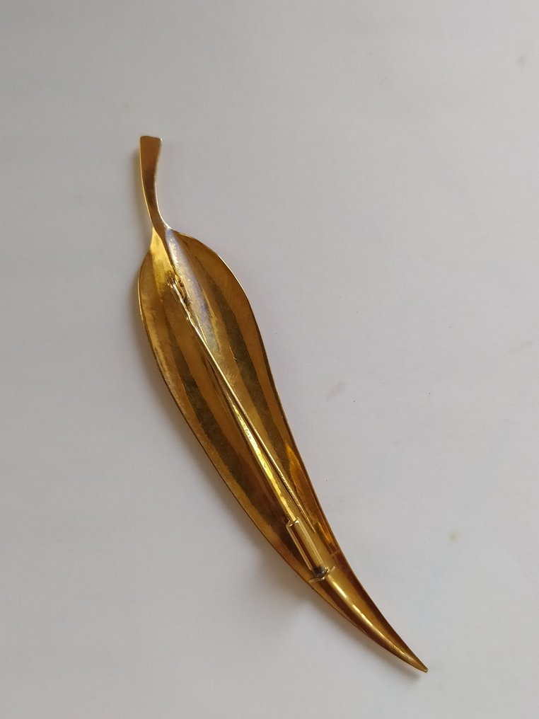 Spilla - 18 carati Oro giallo Turchese - Turchese #1.0