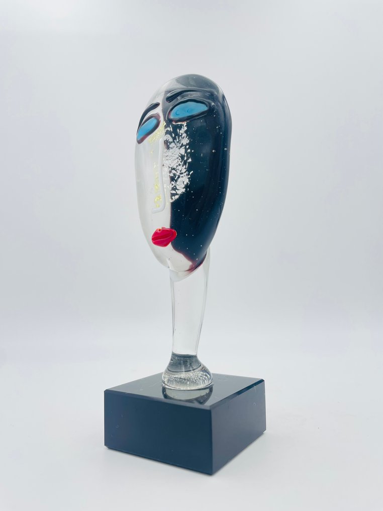 Guidotti - Sculpture, Viso Modigliani Style - 12 cm - Vetro di Murano - 2023 #2.1