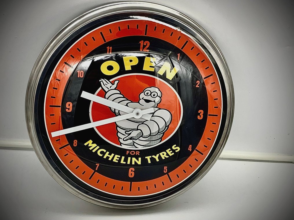 米其林轮胎墙钟 -  现代的 玻璃, 金属 - 2020年及之后 - Michelin Tyres挂钟 #2.1