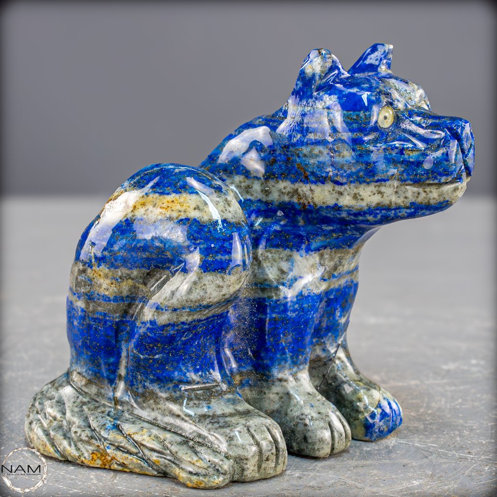 天然的青金石猫 智慧与优雅的象征- 375.44 g #3.2