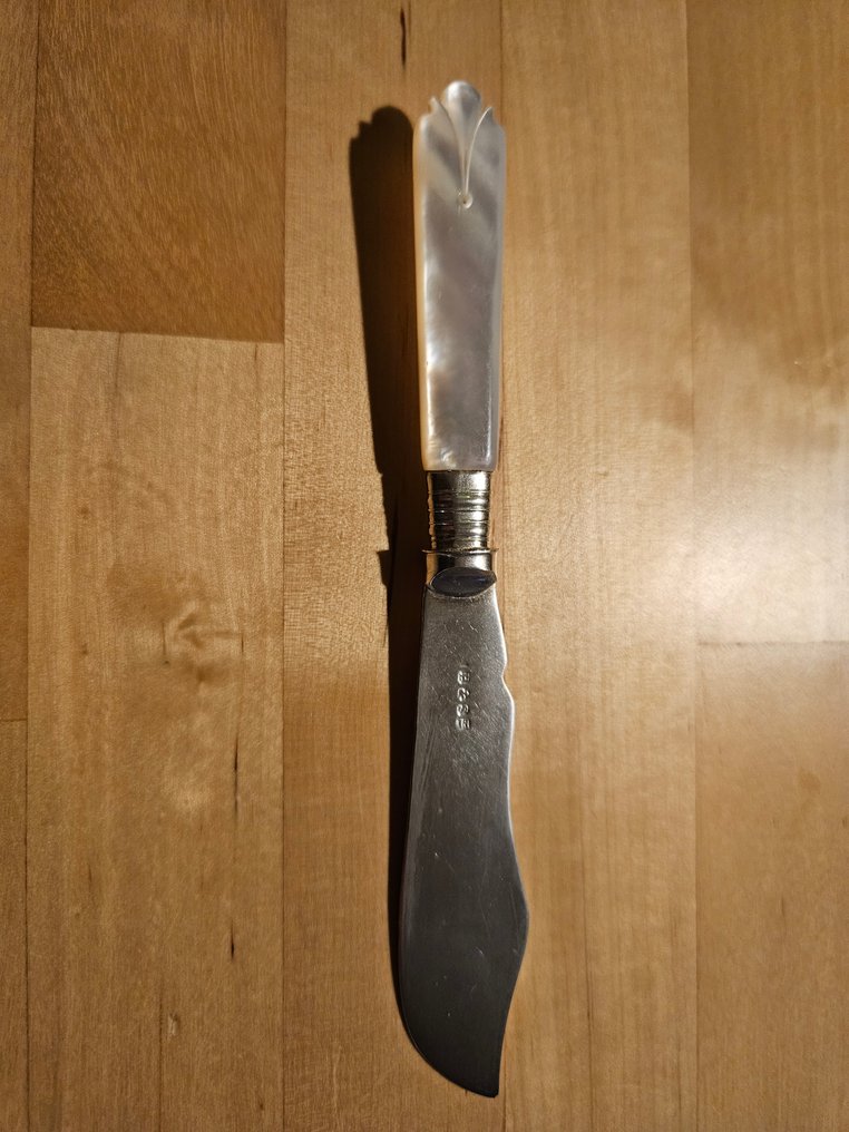 Yates Brothers, Sheffield (reg. 1900) - Σετ μαχαιροπήρουνων (2) - .925 silver - Μαχαίρι βουτύρου Silber #2.1