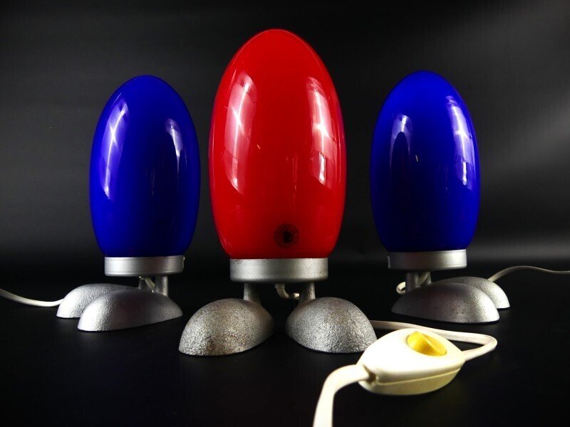 IKEA - Unknown - Table lamp (3) - B9806 - Glass, Aluminium, Metal #1.0