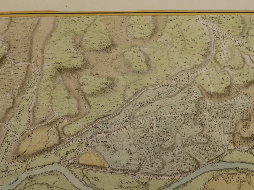 Nederland - Waal / Arnhem / Wageningen / Renkum / Bennekom / Betuwe; Von Wiebeking - Der Nieder-Rhein 2tes Blatt "38" - 1799 #3.2