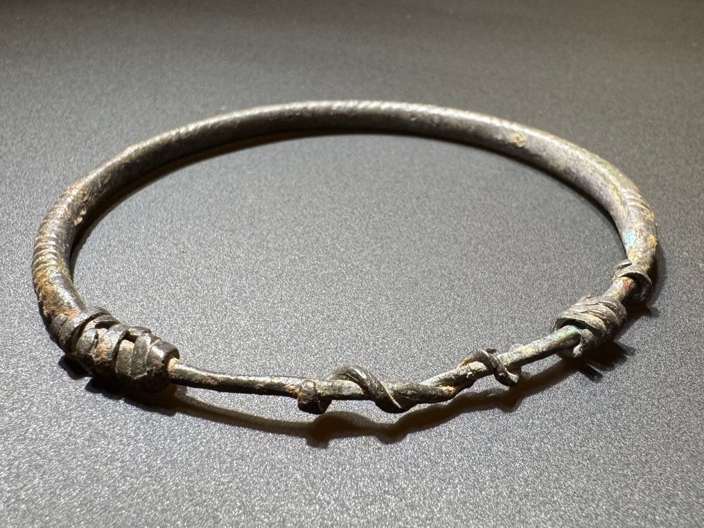 維京時代 青銅色 优雅坚固的伪扭结表圈手链——仍然可佩戴 #4.3