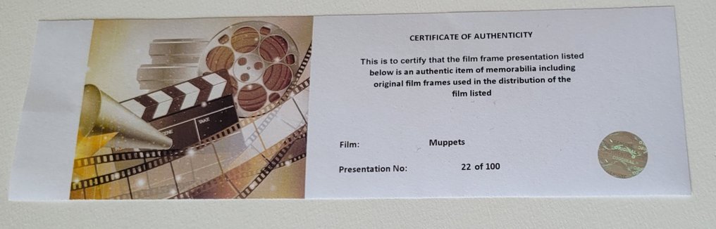 The Muppets - Framed Film Cell Display with COA #2.1