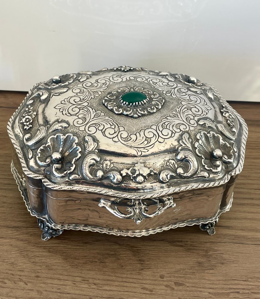 Schatulle - .800 Silber - Silber-Schmuckkästchen 800 #1.0