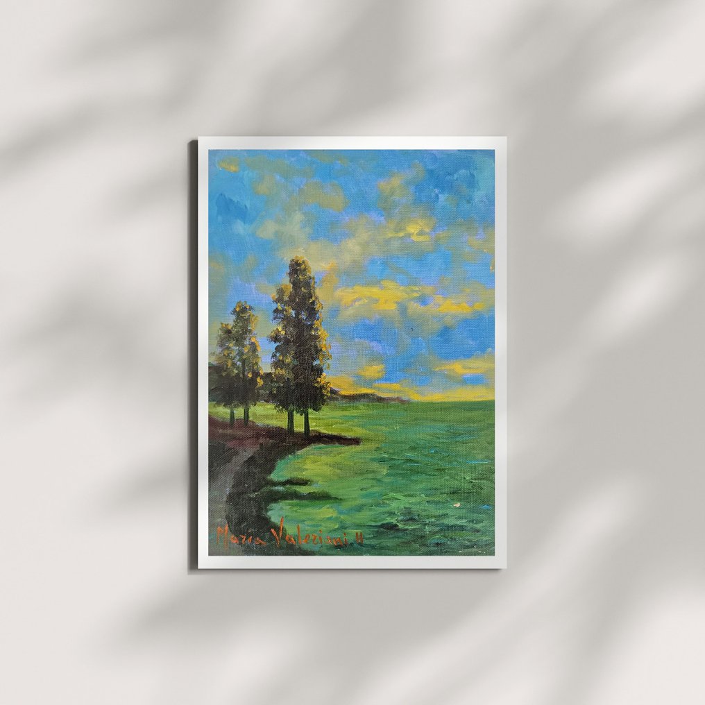 Maria Valeriani (XXI) - Paesaggio sul lago #3.2