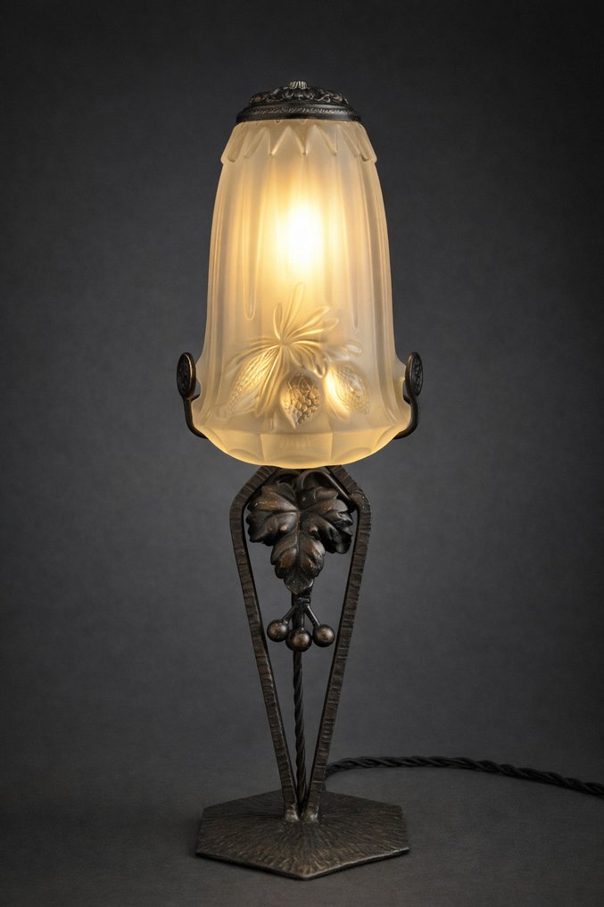 Lampa - Metal - Podpis Art Déco autorstwa Gilles #1.0