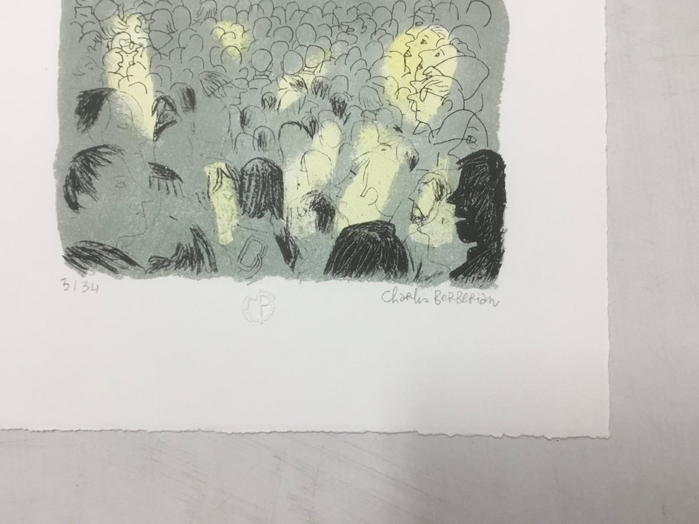 Charles Berberian - 1 Lithografie - Berberian - Le concert #1.0