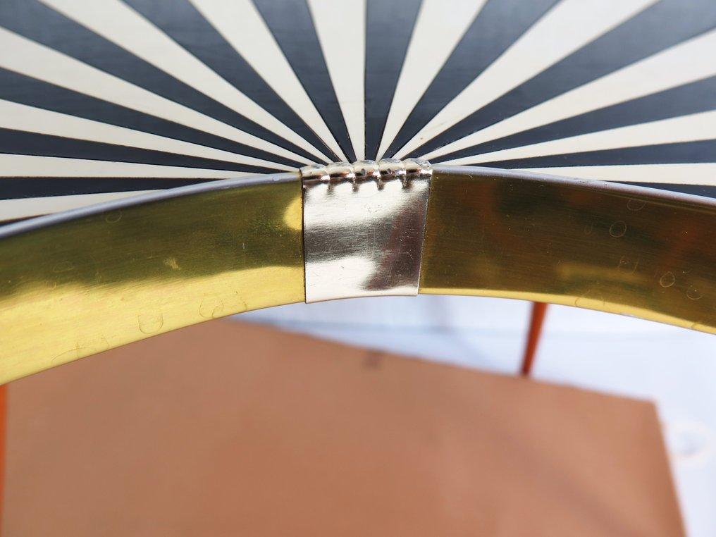 Table d'appoint - Bois, Laiton - Allemagne 1960 Blumentisch #3.2