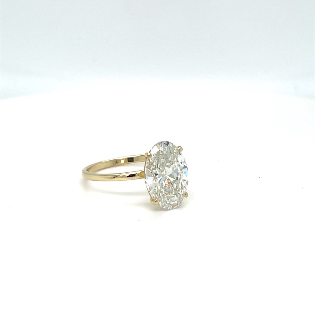 No reserve price - Ring - 14 kt. Yellow gold - 2.06ct. tw. Diamond (Lab-grown) #2.1