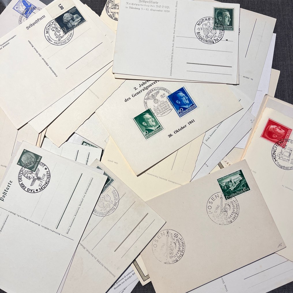Γερμανική Αυτοκρατορία  - Μεγάλη συλλογή ιστορικών αποδεικτικών και άθικτων φύλλων – Γερμανική Αυτοκρατορία 1937–1942 (47 #1.0