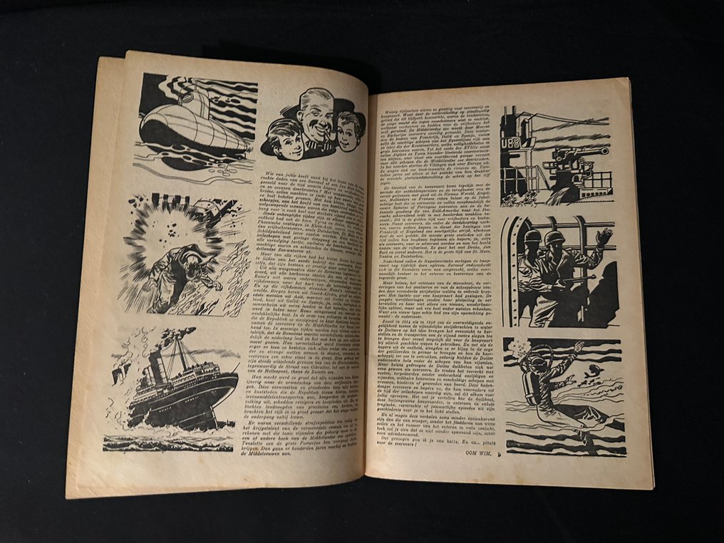 Oom Wim - verhalen uit Robbedoes 8 - Klaar we duiken! - 1 Album - 1954 #4.3