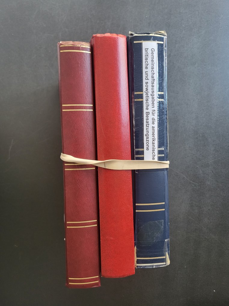 Germania 1942/1950 - grande partito specializzato BRD aree occupate e zone in tre grandi libri di registro #1.0