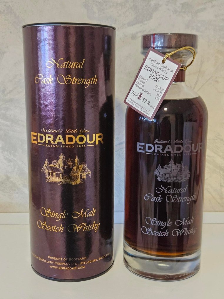 Edradour 2008 12 years old Natural Cask Strength  - b. 2021  - 70cl #1.0