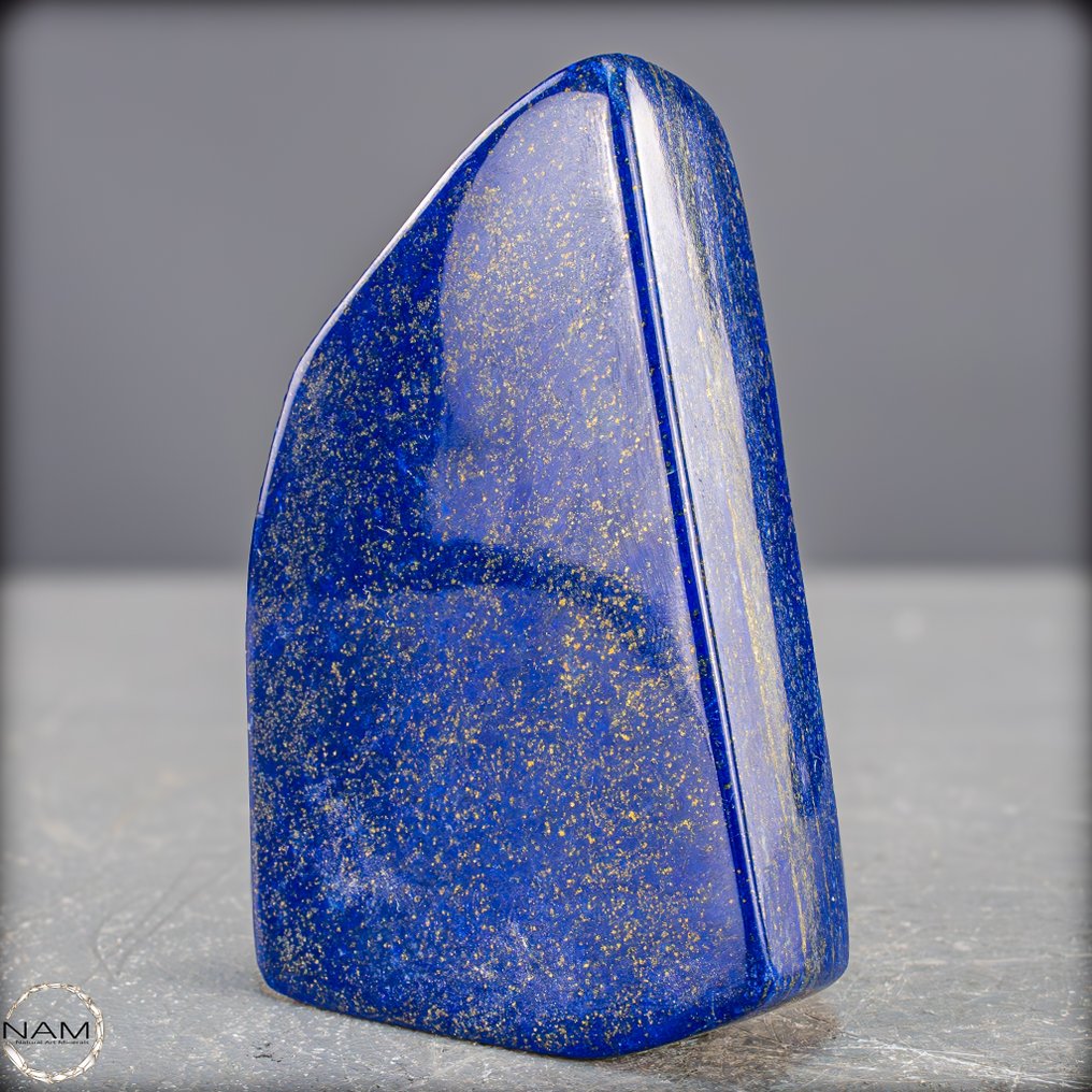 天然青金石不规则形状 超凡品质的群青蓝- 412.28 g #1.0