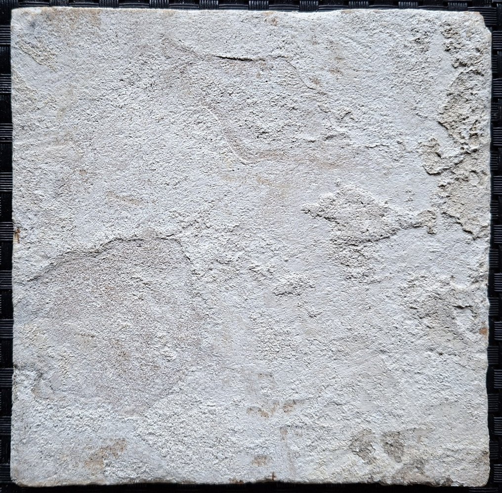  Tile - Antique tile with flower. - 1600-1650  #1.0