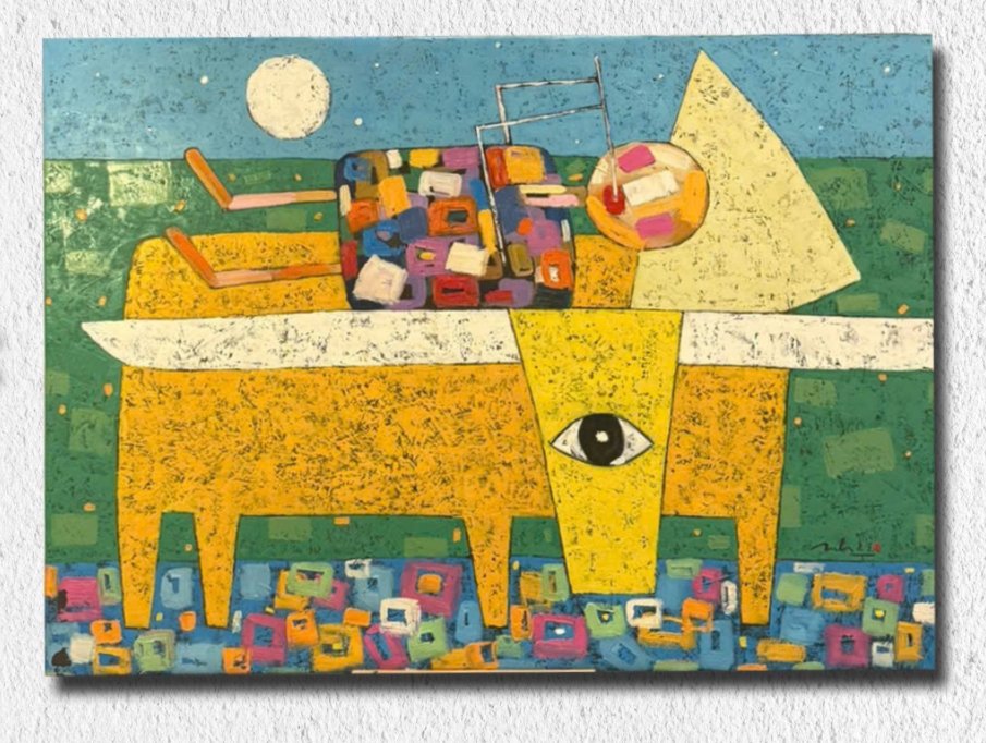 Hoang Anh (1984) - L'Âme du Village 100 X 140 cm #1.0