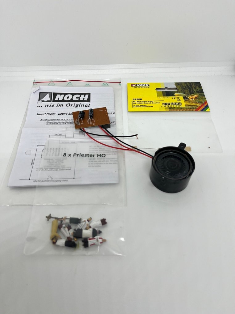 Noch H0 - 12801 12860 2 x 91900 - Model train figures (2) - Sound package for railway work and church bells #4.3