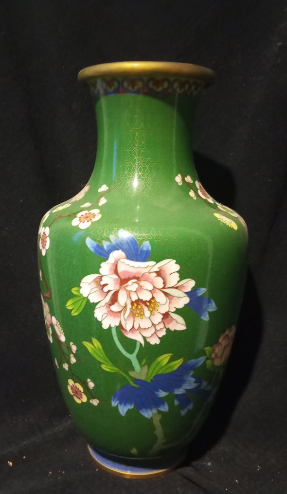 Vaso cinese cloisonné - Bronzo - Cina - XX secolo #1.0