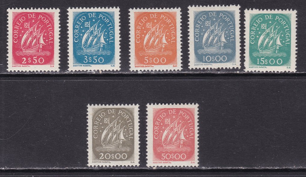 Portugal 1943 - Caravelas - Yvert 628/646 #4.3