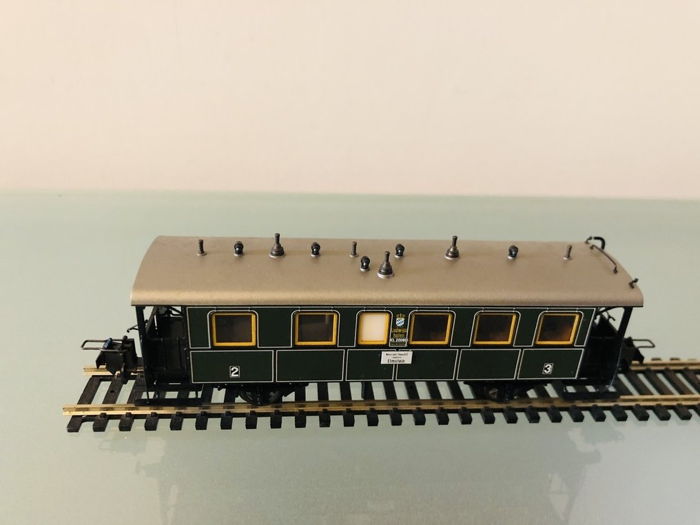 Trix Express H0 - Επιβατικό τρένο μοντελισμού (5) - Σύνολο 5 αυτοκινήτων των βασιλικών βαυαρικών σιδηροδρόμων. - K.Bay.Sts.B #4.3