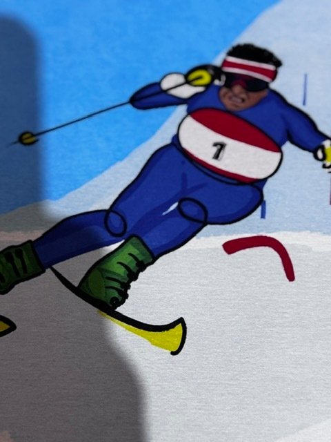 Ernst Blaad - Alberto Tomba " La Bomba"- Ernst Blaad - Direct from the artist - Década de 2020 #3.2