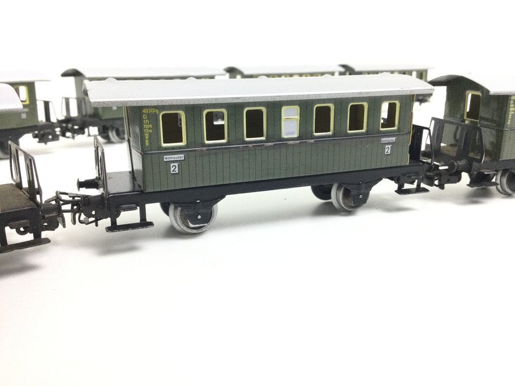 Märklin H0 - 4040 - 模型客運火車 (10) - 10节客车车厢“donderbussen” - DB #2.1