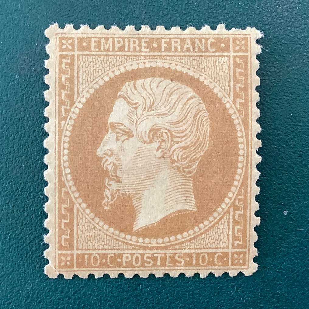 Francja 1862 - 10 centów Napoleon Empire, zębatka, dobre wycentrowanie. - Yvert 21 #1.0