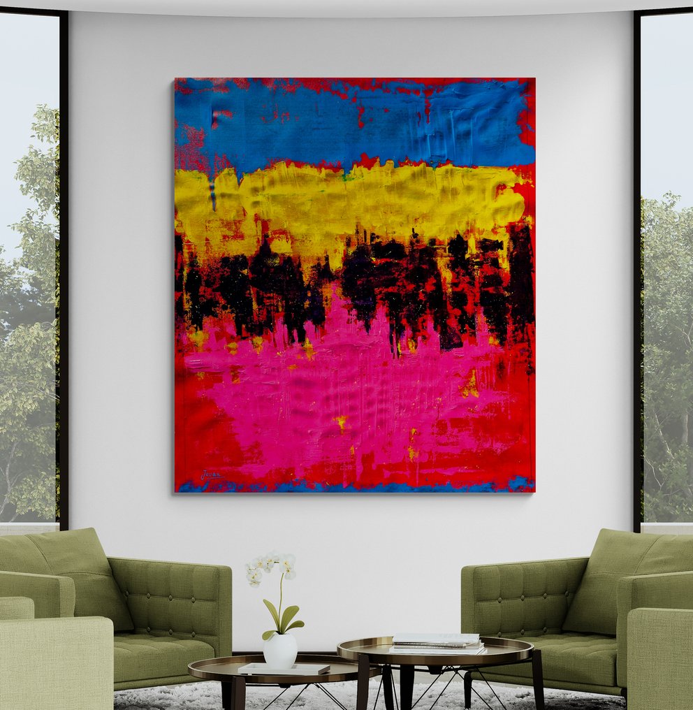 Jovan Srijemac (1962) - Abstract pink island - XXL #1.0