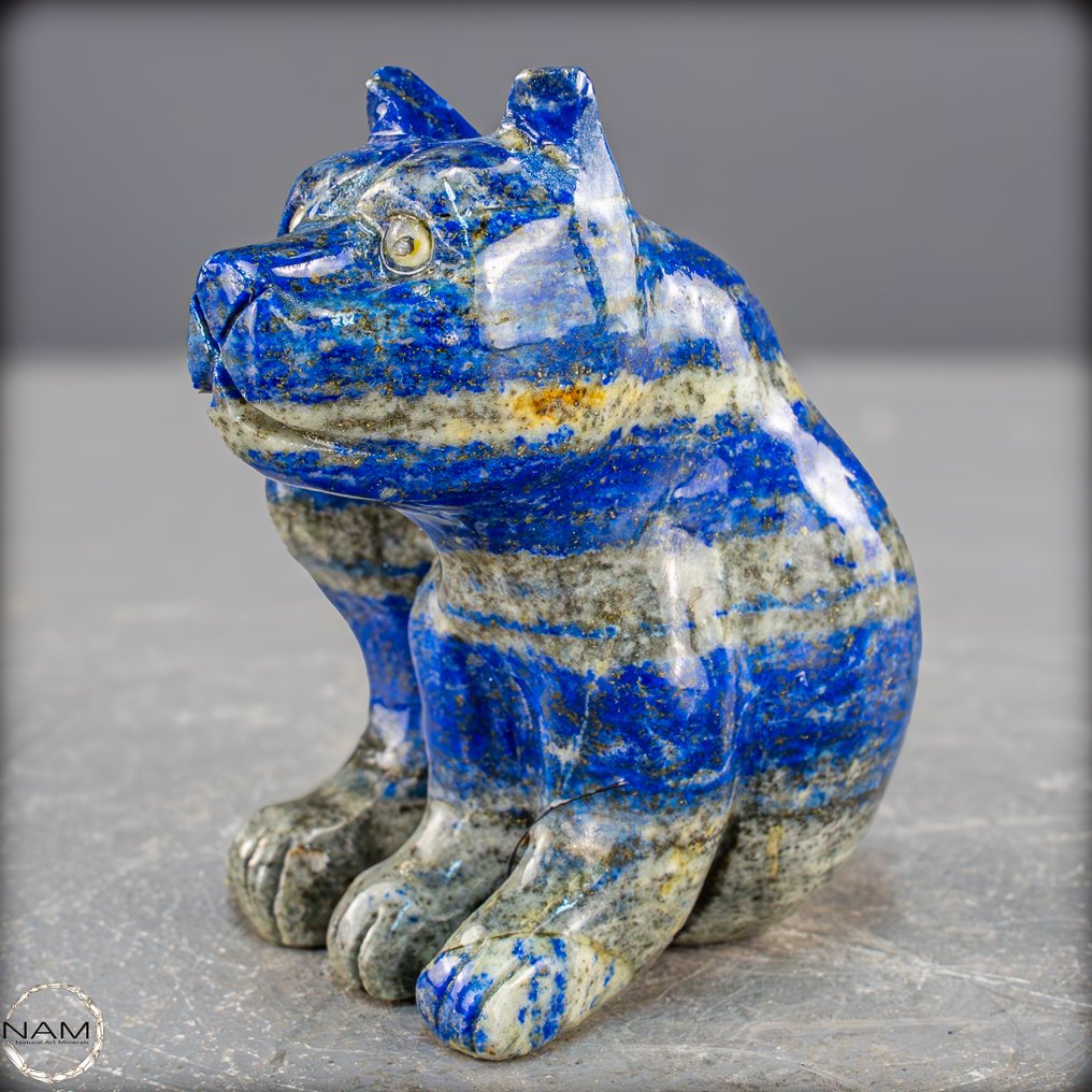 天然的青金石猫 智慧与优雅的象征- 375.44 g #2.1