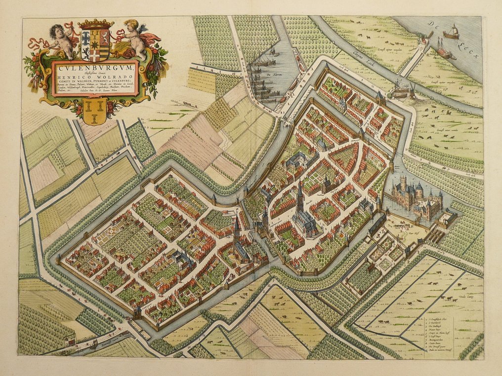 Alankomaat - Culemborg; J. Blaeu - Culenburgum - 1649 #1.0